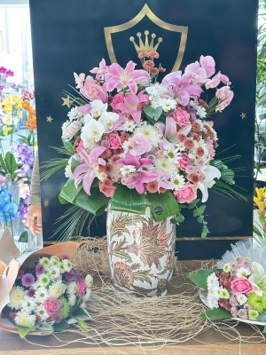 çini vazoda kız isteme çiçeği SETİ (vazo dahil değil)